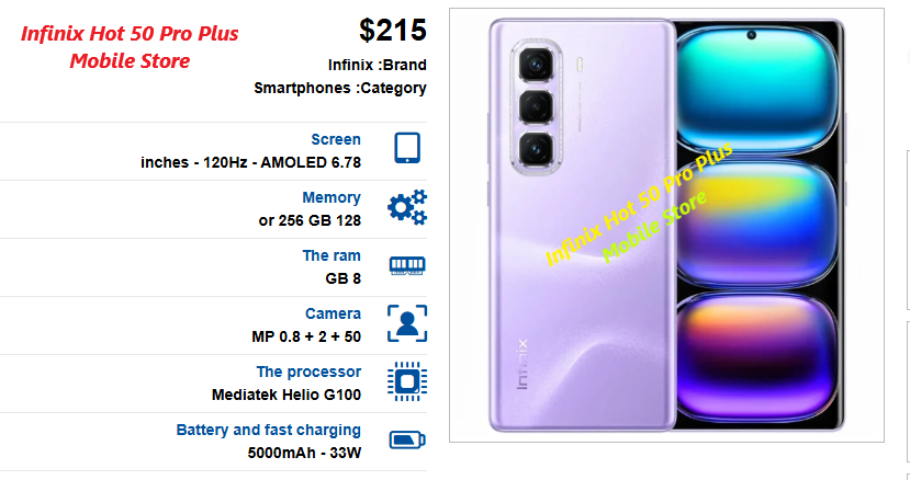 Infinix-Hot-50-Pro-Plus Infinix Hot 50 Pro Plus⚜ Price⚜ Specifications, Advantages⚜ and Disadvantages