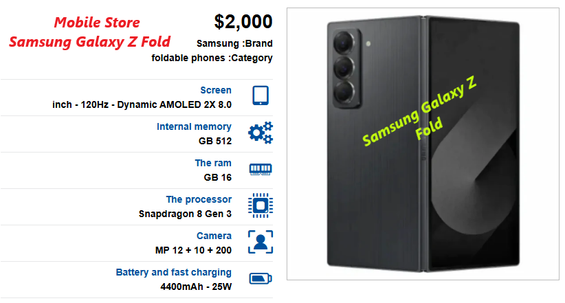 Samsung-Galaxy-Z-Fold Price, specifications and 10 features of the Samsung Galaxy Z Fold Special Edition phone