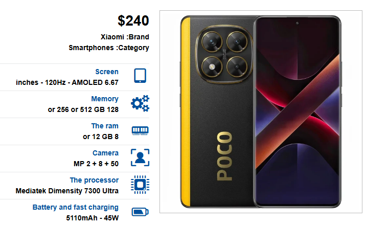 Poco-X7 مراجةهاتف بوكو اكس7 Poco X7: السعر والمواصفات والميزات